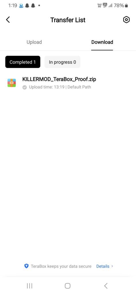 Proof Image showing task completion